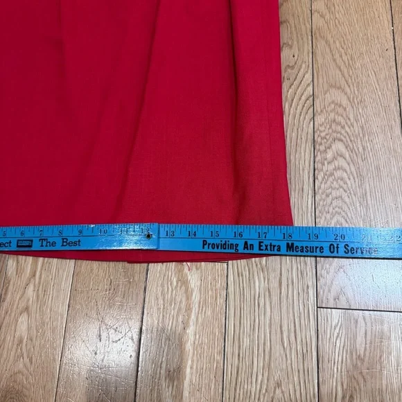 Nordstrom Vintage Red Women's Pencil Skirt with pockets - Picture 12 of 16